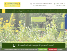 Tablet Screenshot of parcs-et-jardins-gironde.com